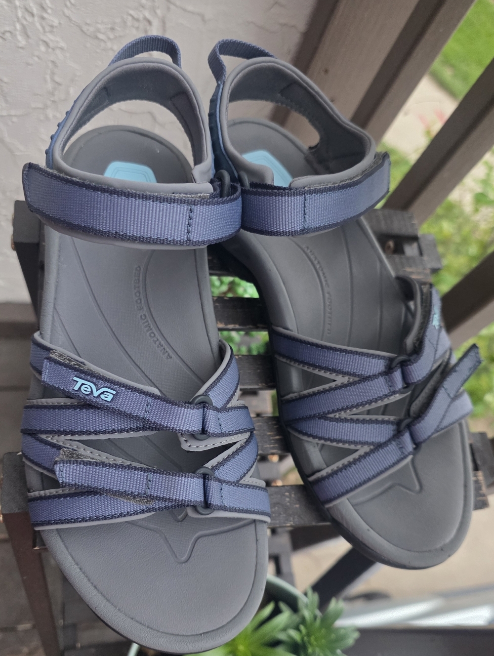TEVA Tirra Blue Sandals Size 8.5